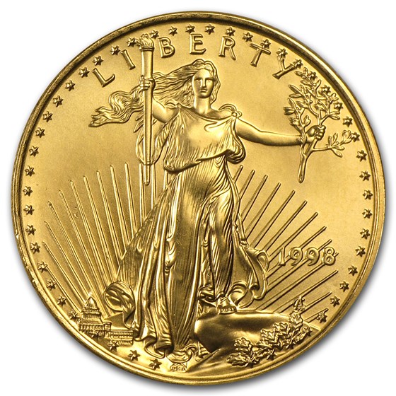 1998 1/2 oz Gold American Eagle BU 1998 1/2 oz Gold American Eagle BU